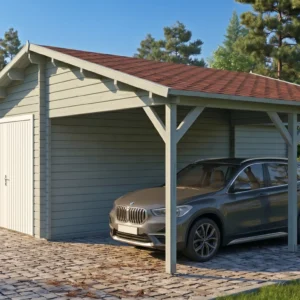 Garage+carport 22.30 x 183.72 ft