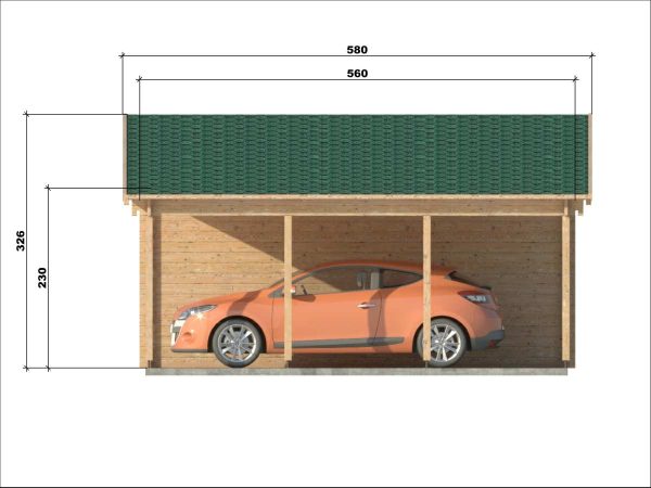 Garage+carport 6,8x5,6 m - Image 10
