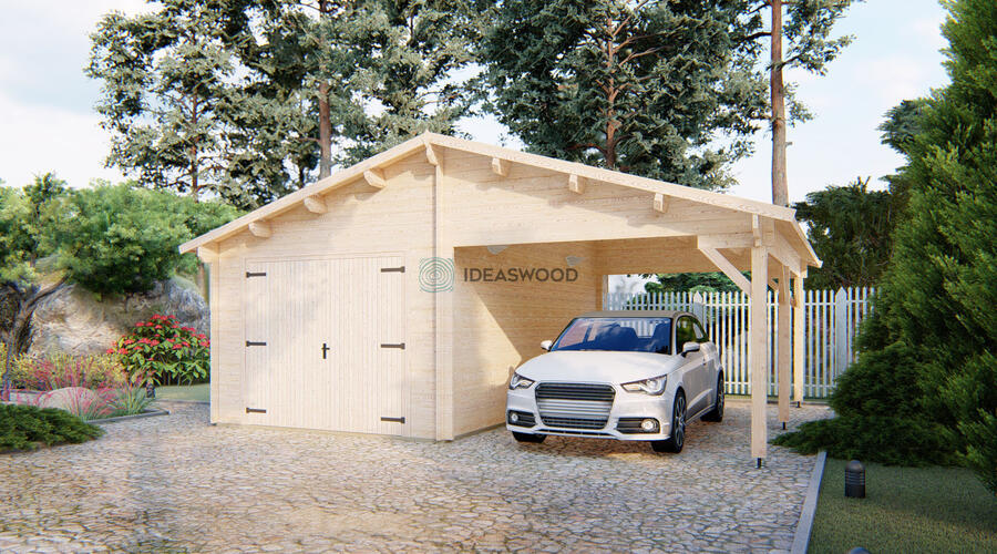 Garage+carport 22.31x18.37 ft-UK (no gate)