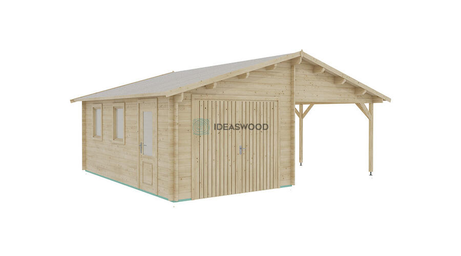Garage+carport 22.31x18.37 ft-UK (no gate) - Image 2