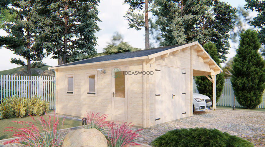 Garage+carport 22.31x18.37 ft-UK (no gate) - Image 3