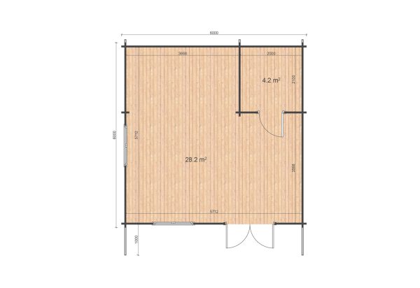 Linus 6x6 m wc - Image 9