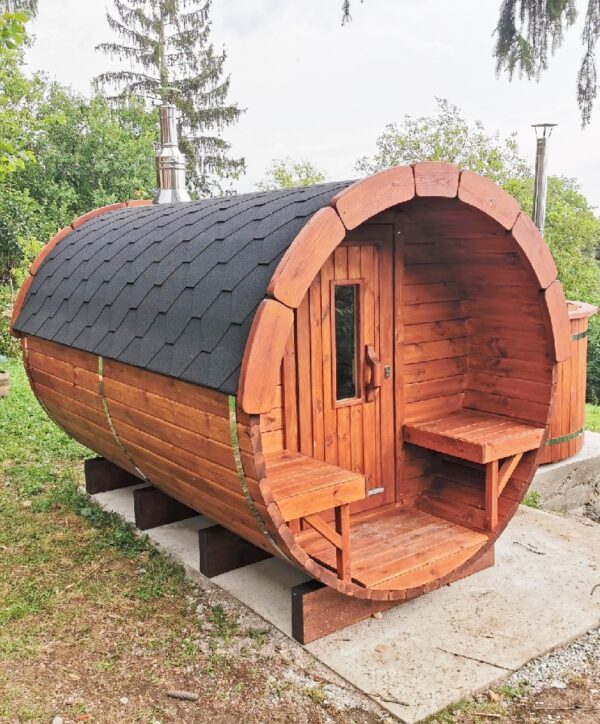 Sauna Barrel 5.9 m, Dia. 1.97 m - Image 2