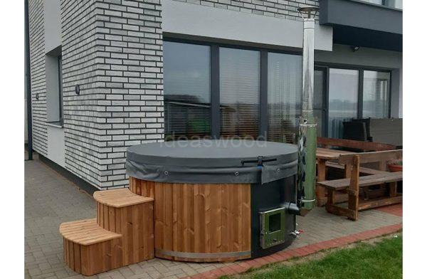 Hot tub with integral firewood stove - Image 8